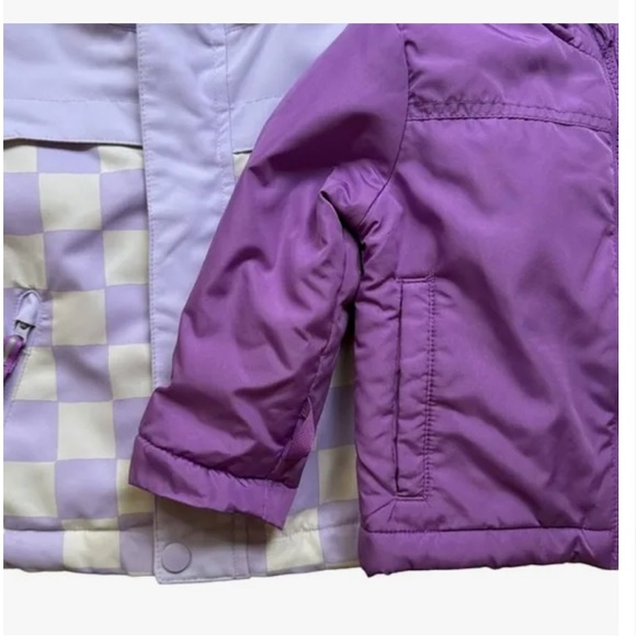 Toddler Girls' Checkered Long Sleeve 3-in-1 Jacket - Cat & Jack Sz 12M - Picture 2 of 5